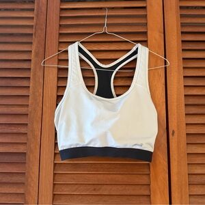 Avia Gray and Black Racerback Sports Bra